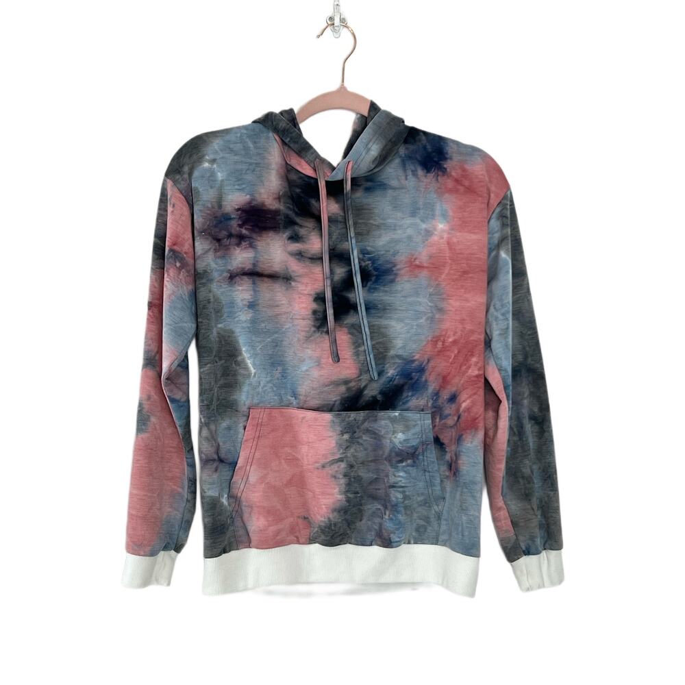 Blooming Jelly Long Sleeve Tie Dye Pullover String Hoodie Sweatshirt Size S